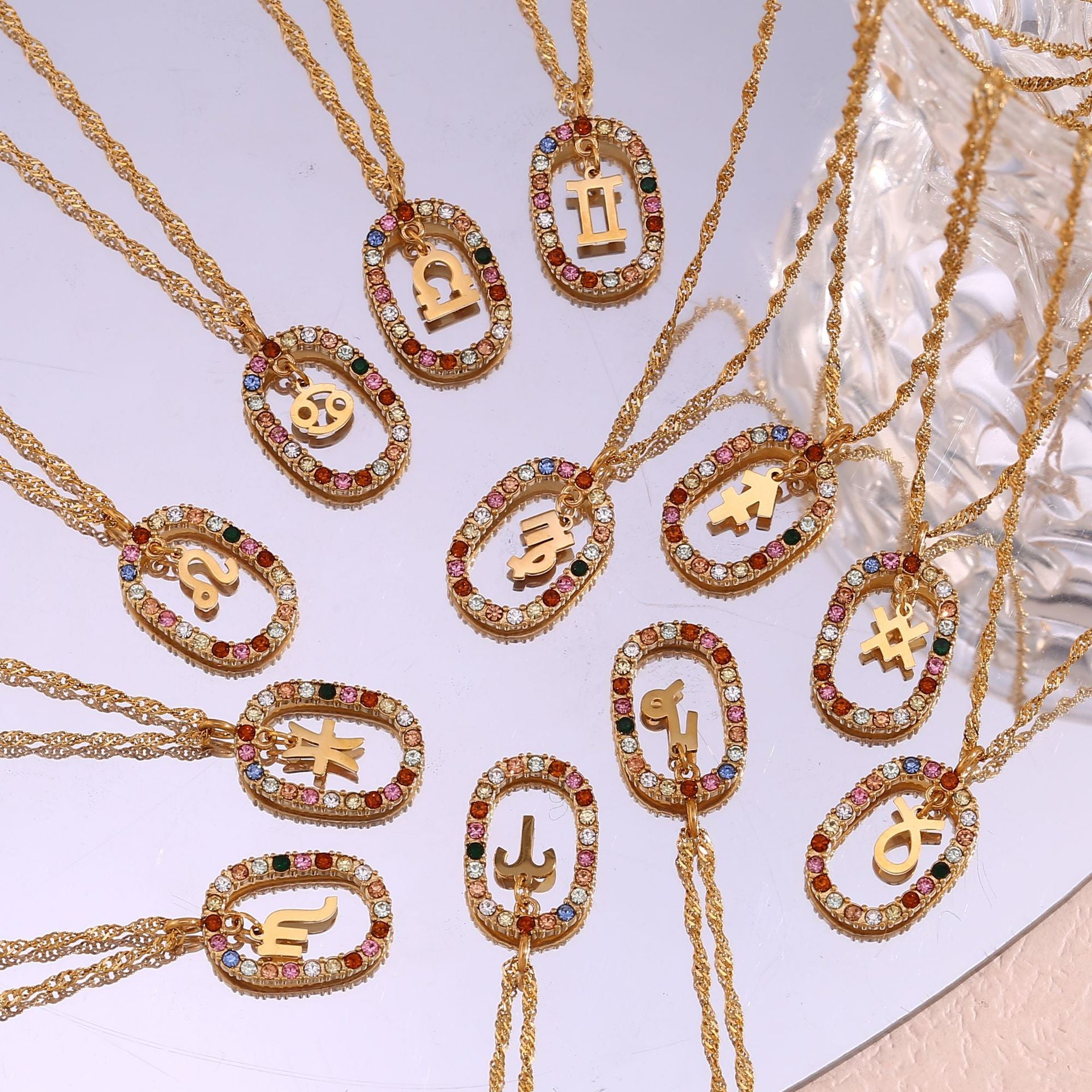 Zodiac Gemstone Necklace