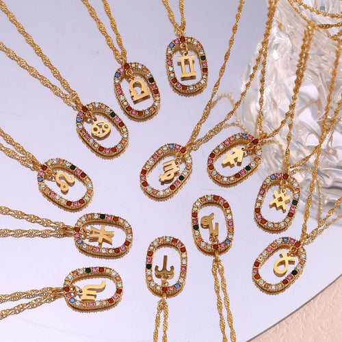 Zodiac Gemstone Necklace