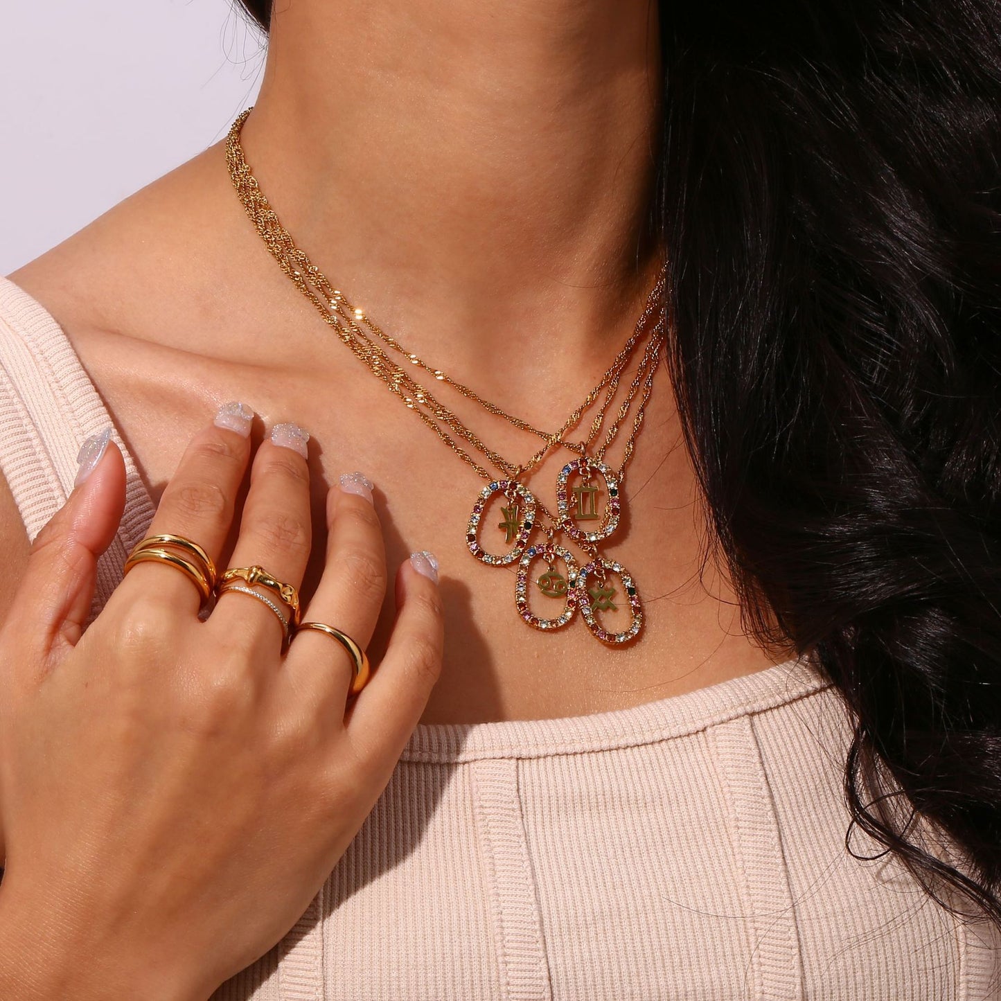 Zodiac Gemstone Necklace