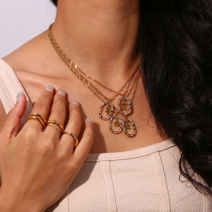 Zodiac Gemstone Necklace