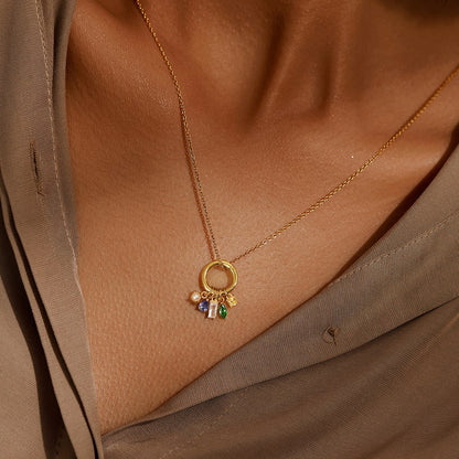 Birthstone ring Necklace