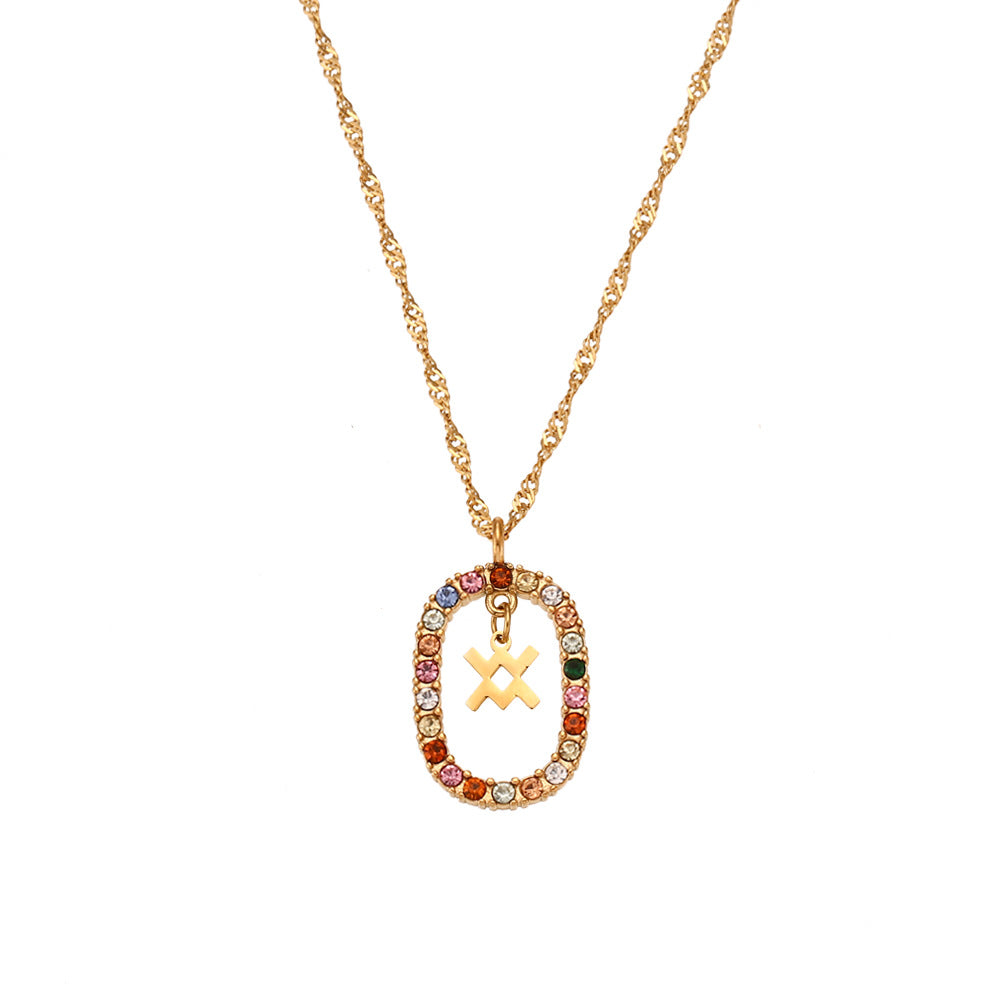 Zodiac Gemstone Necklace